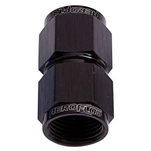 Straight Female Swivel Coupler -6AN 
Black Finish