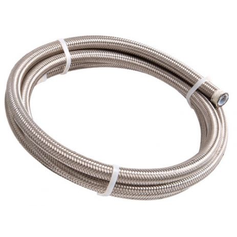 200 Series PTFE (Teflon®) Stainless Steel Braided Hose 3 Metre Length