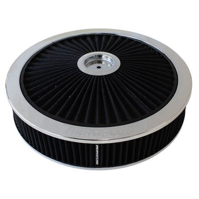Chrome Full Flow Air Filter Assembly with 1-1/8