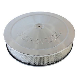 Chrome Air Filter Assembly with 1-1/8" Drop base