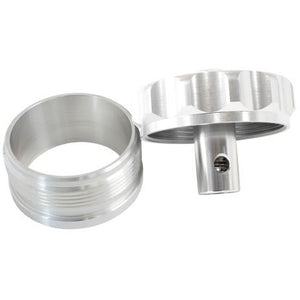Billet Aluminium Weld-On Filler Neck & Cap - Silver