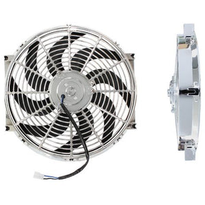 14" Chrome Electric Thermo Fan