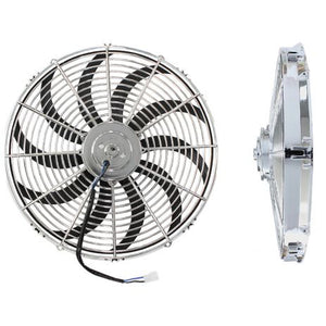 16" Chrome Electric Thermo Fan