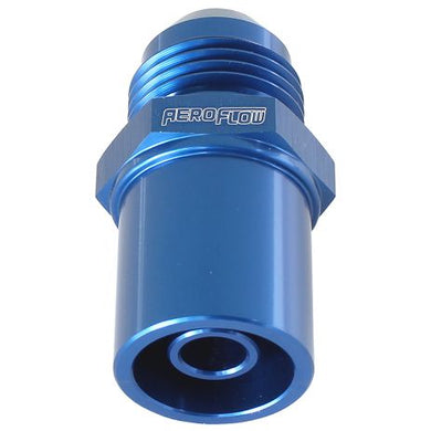 Push In Front Valve Cover Breather Adaptor -8AN Blue (20mm O.D)