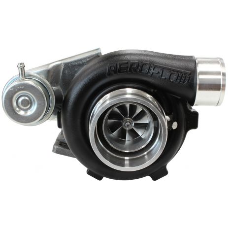 BOOSTED 4628 .64 Turbocharger 475HP, Hi Temp Black Finish
 Internal Wastegate, T25 / T28 Inlet Flange, 5-Bolt Exhaust Flange