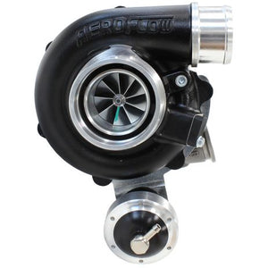 BOOSTED 4849 .72 Turbocharger 550HP, Hi Temp Black Finish
 Internal Wastegate, V-Band Inlet & Exhaust Flanges