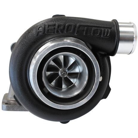 BOOSTED 5455 .63 Turbocharger 650HP, Hi Temp Black Finish
 External Wastegate, T3 Inlet Flange, V-Band Exhaust Flange