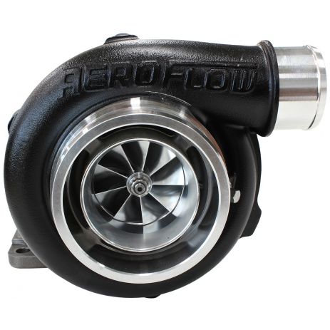 BOOSTED 5862 .82 Turbocharger 750HP, Hi Temp Black Finish
 External Wastegate, T3 Inlet Flange, V-Band Exhaust Flange