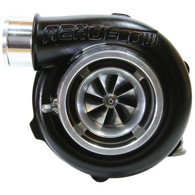 BOOSTED 5455 .83 Reverse Rotation Turbocharger 650HP, Hi Temp Black Finish 
External Wastegate, V-Band Inlet & Exhaust Flanges