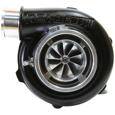 BOOSTED 5855 .83 Reverse Rotation Turbocharger 750HP, Hi Temp Black Finish 
External Wastegate, V-Band Inlet & Exhaust Flanges