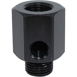 Metric Extension with 1/8" Port
 Black Finish. M12 x 1.5