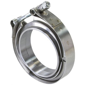 2-1/4" (57mm) V-Band Clamp Kit with Steel Weld Flanges
 Kit Includes 2 x Steel Weld Rings and 1 x Stainless Steel Clamp