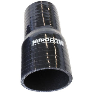 Gloss Black Straight Silicone Reducer / Expander Hose 1 (25mm) to 3/4 (19mm) I.D