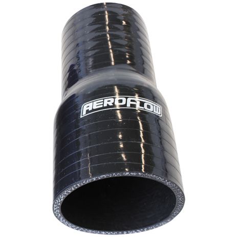 Gloss Black Straight Silicone Reducer / Expander Hose 1 (25mm) to 3/4 (19mm) I.D