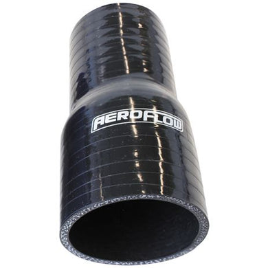 Gloss Black Straight Silicone Reducer / Expander Hose 1-1/2 (38mm) to 1-1/8 (28mm) I.D