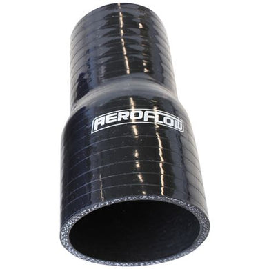 Gloss Black Straight Silicone Reducer / Expander Hose 4 (102mm) to 3 (76mm) I.D