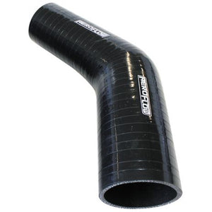 Gloss Black 45° Silicone Reducer / Expander Hose 3/4 (19mm) to 1/2 (13mm) I.D