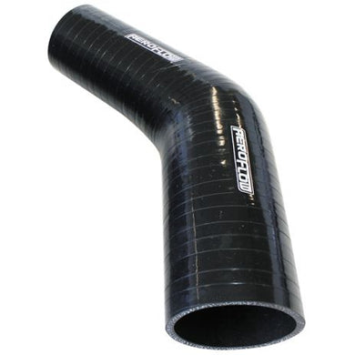 Gloss Black 45° Silicone Reducer / Expander Hose 1-1/2 (38mm) to 1 (25mm) I.D