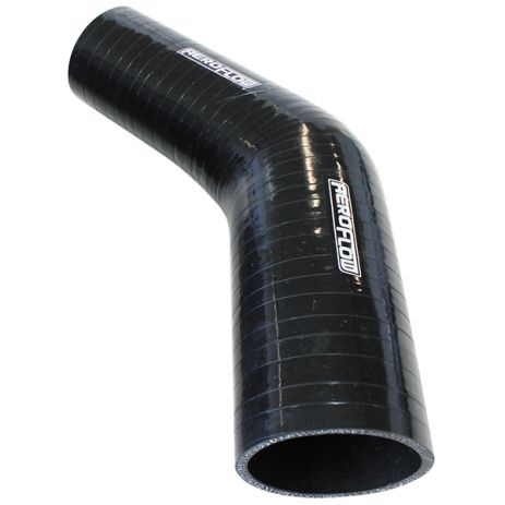 Gloss Black 45° Silicone Reducer / Expander Hose 1-3/4 (44mm) to 1-1/4 (32mm) I.D
