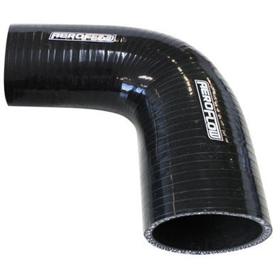 Gloss Black 90° Silicone Reducer / Expander Hose 2-3/4 (70mm) to 2-1/4 (57mm) I.D