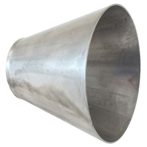 Stainless Steel Transition Cone
 2-1/2":-5": x 4": Long